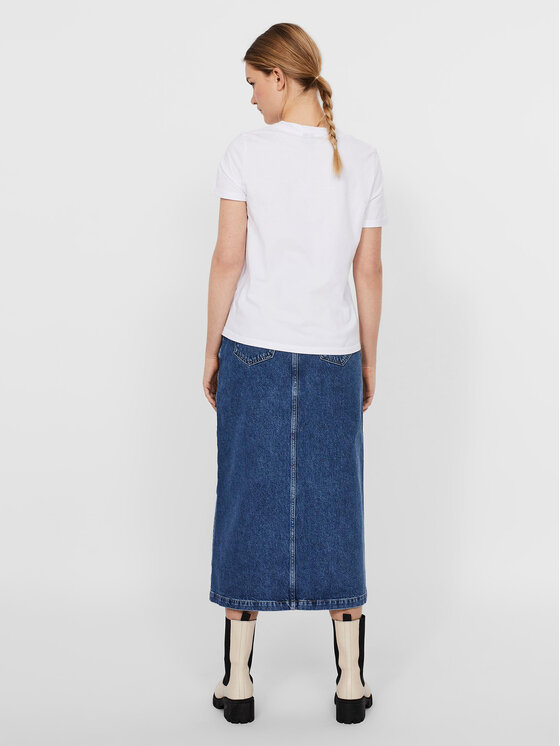 Vero Moda Vero Moda T-shirt Paula 10243889 Bijela Regular Fit