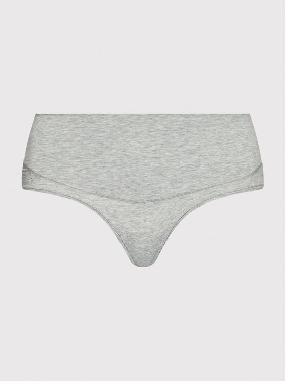 SPANX SPANX Klasické nohavičky s vysokým pásom Cotton Control 40050R Sivá