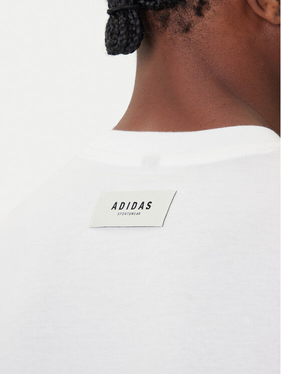 adidas adidas T-shirt Stadium Ticket JM6473 Bianco Loose Fit