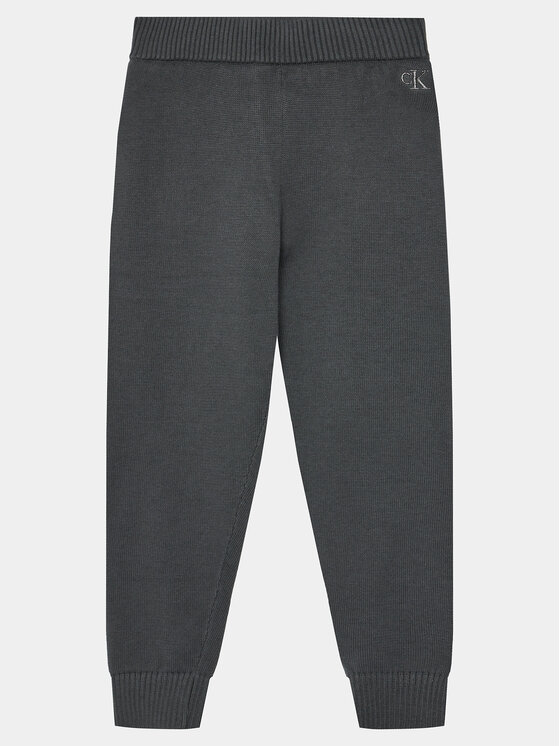 Calvin Klein Jeans Calvin Klein Jeans Komplet pulover in hlače iz blaga IN0IN00167 Siva Regular Fit