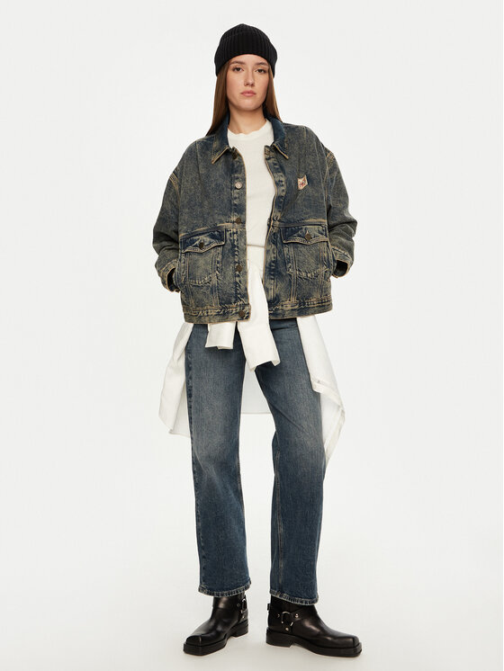 American Vintage American Vintage Τζιν μπουφάν Joybird JOY16FH24 Μπλε Oversize