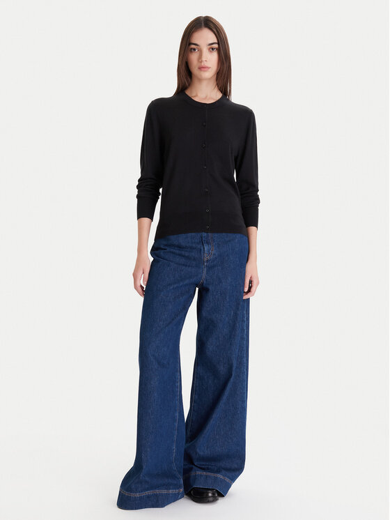 Calvin Klein Calvin Klein Кардиган LV044D323G Чорний Slim Fit