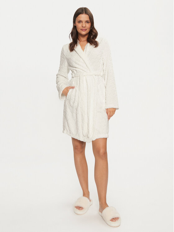 Bademantel Hunkemöller, Größe M_L Weiß 206543