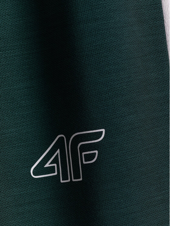 4F 4F Spodnie dresowe COURT SOCIETY Zielony ciemny Slim Fit