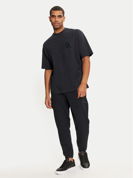 Armani Exchange Armani Exchange Marškinėliai 6DZMJF ZJLFZ 1510 Tamsiai mėlyna Regular Fit