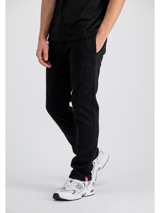 Alpha Industries Alpha Industries Joggery Embroidery Jogger Czarny Straight Leg
