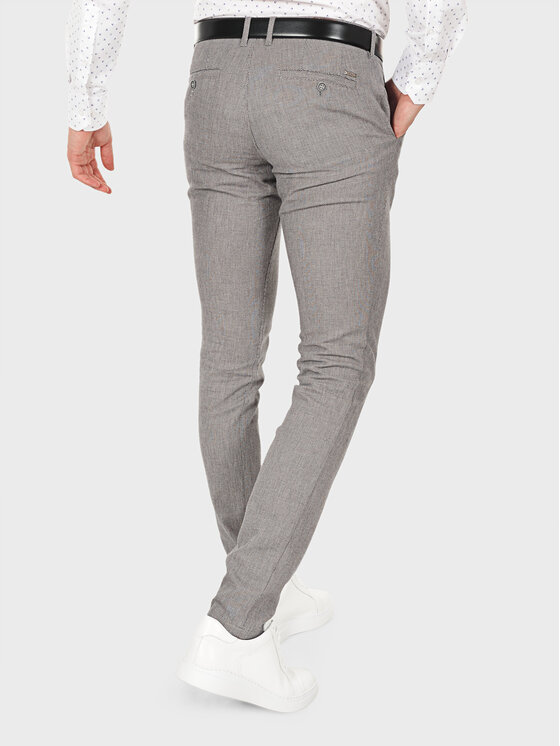 Evenemen Evenemen Spodnie materiałowe ENTERESAN Szary Slim Fit