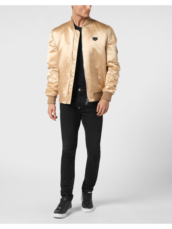 PHILIPP PLEIN PHILIPP PLEIN Bunda bomber 9479 Béžová Regular Fit
