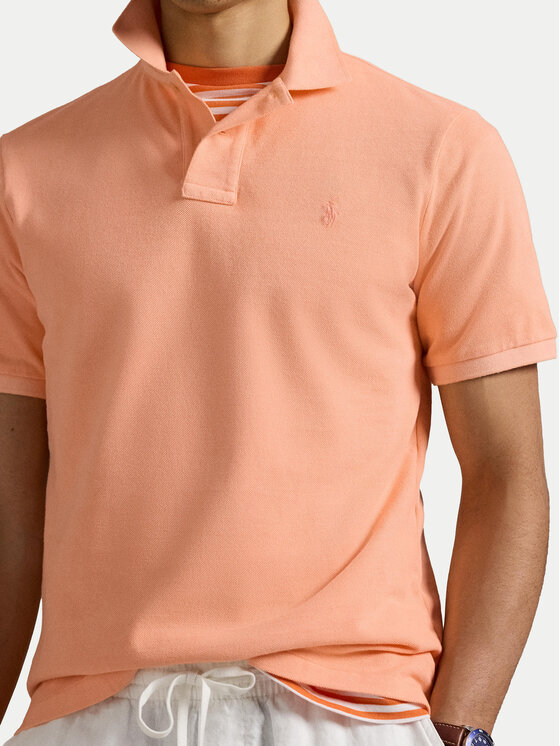 Polo Ralph Lauren Polo Ralph Lauren Polo marškinėliai 710969626004 Oranžinė Custom Slim Fit