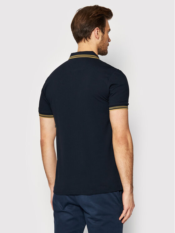 Polo Paul Curved 50469210 Blu scuro Slim Fit