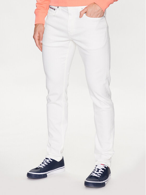 Tommy Hilfiger Tommy Hilfiger Jeansy Houston MW0MW31391 Biały Slim Fit