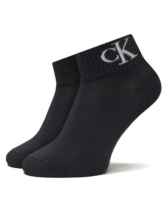 Calvin Klein Jeans Calvin Klein Jeans Σετ 2 ζευγάρια ψηλές κάλτσες γυναικείες 701228813 Μαύρο