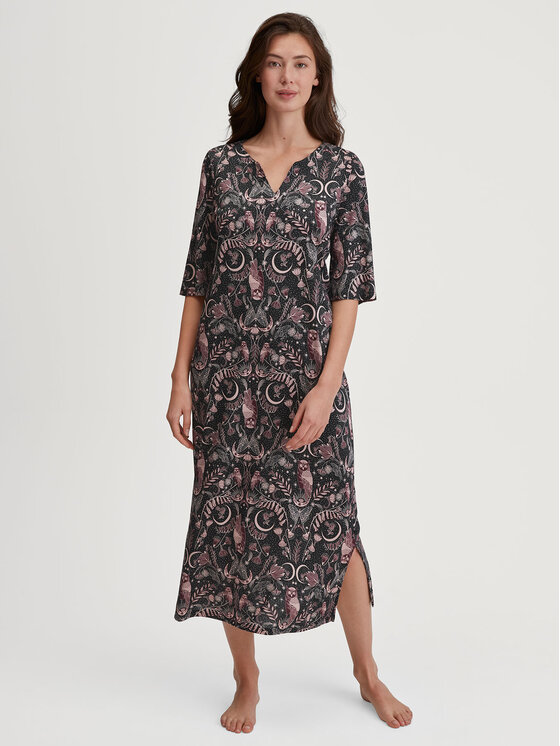 Calida Calida Camicia da notte 30933 Nero Comfortable Fit