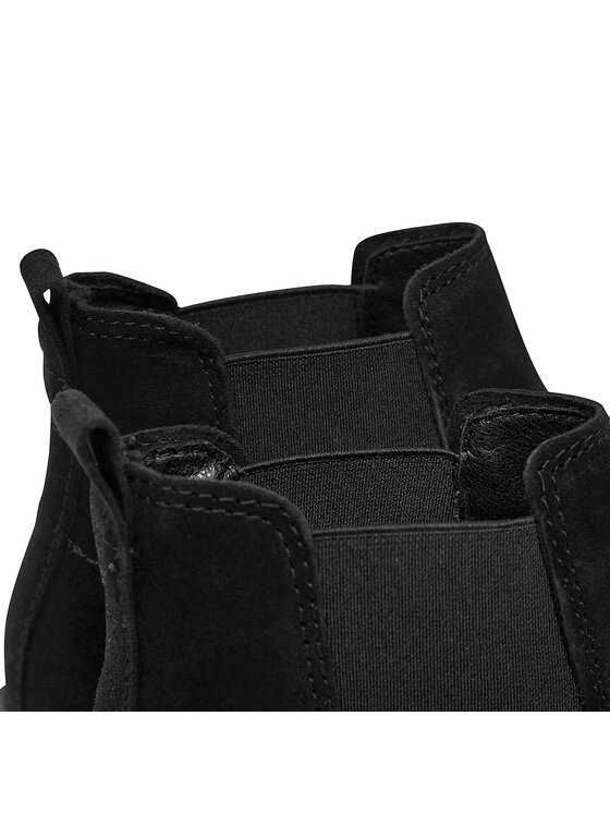 Tamaris Tamaris Kotníková obuv s elastickým prvkem 1-25460-41 Černá
