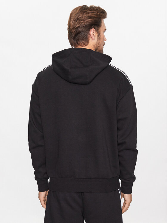 Kappa Kappa Μπλούζα 313007 Μαύρο Regular Fit