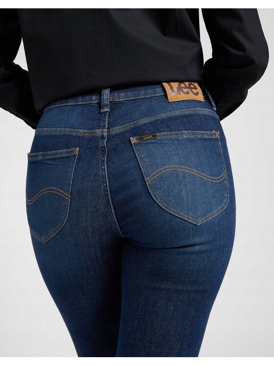 Lee Lee Jeansy Breese Boot Niebieski Bootcut Fit