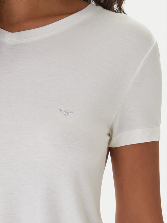 Emporio Armani Emporio Armani Тишърт EW000409 AF19024 U1131 Бял Regular Fit