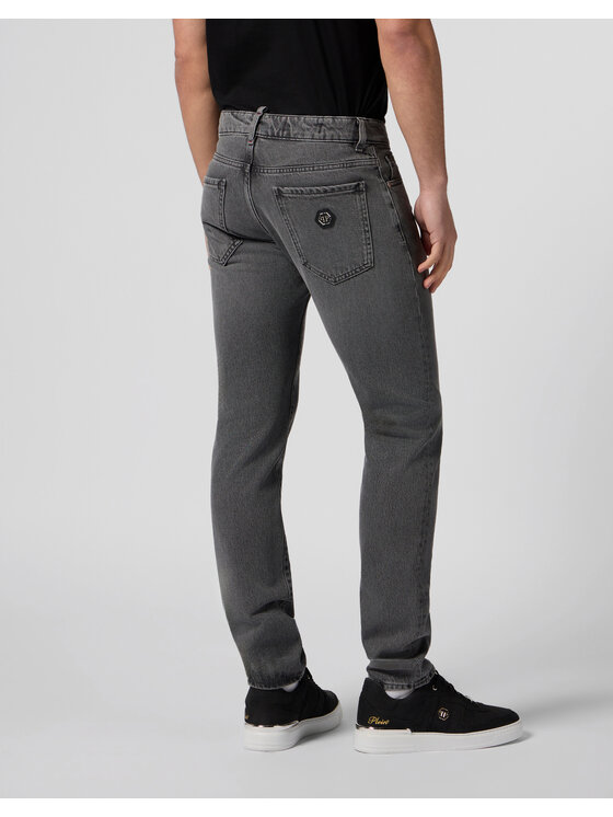 PHILIPP PLEIN PHILIPP PLEIN Jeansy 30026 Szary Straight Fit