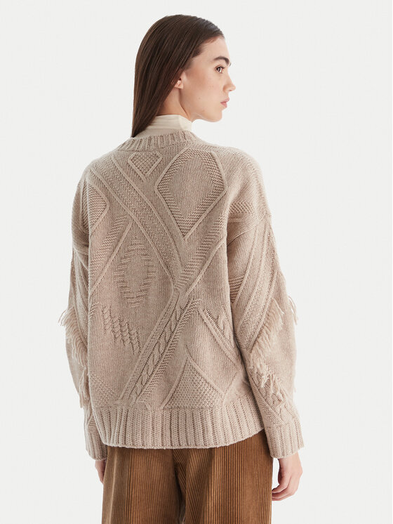 Weekend Max Mara Weekend Max Mara Kardigan Stallo 2525346052 Beżowy Regular Fit