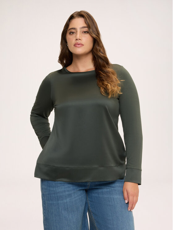 Fiorella Rubino Fiorella Rubino Camicia G0CWL009267N035 Verde Boxy Fit