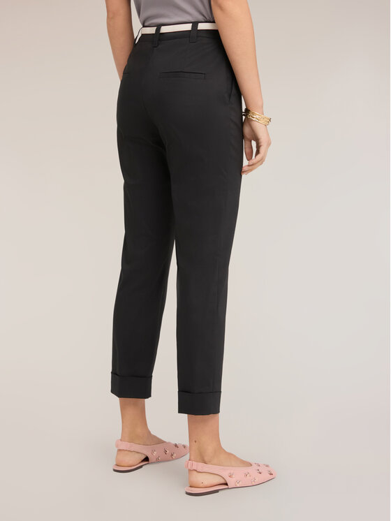 Motivi Motivi Spodnie materiałowe P085Q004532N033 Czarny Slim Fit