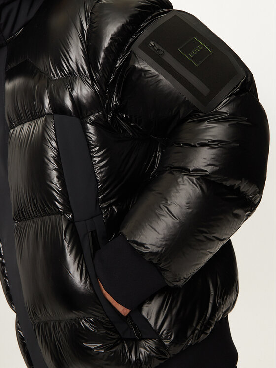 BOSS Boss Pūkinė striukė Ronnie 50522627 Juoda Regular Fit