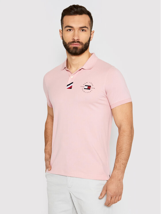 Tommy Hilfiger Tommy Hilfiger Polo Gs Placket MW0MW17788 Ροζ Slim Fit