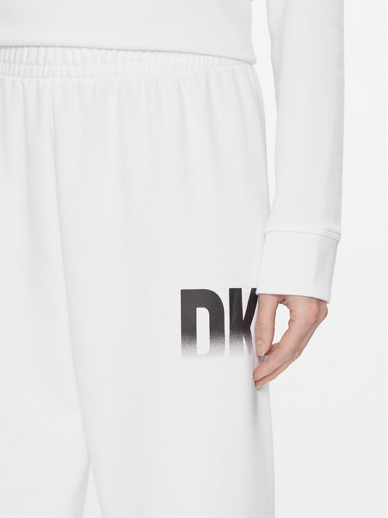 DKNY Sport DKNY Sport Долнище анцуг DP3P3379 Бял Relaxed Fit