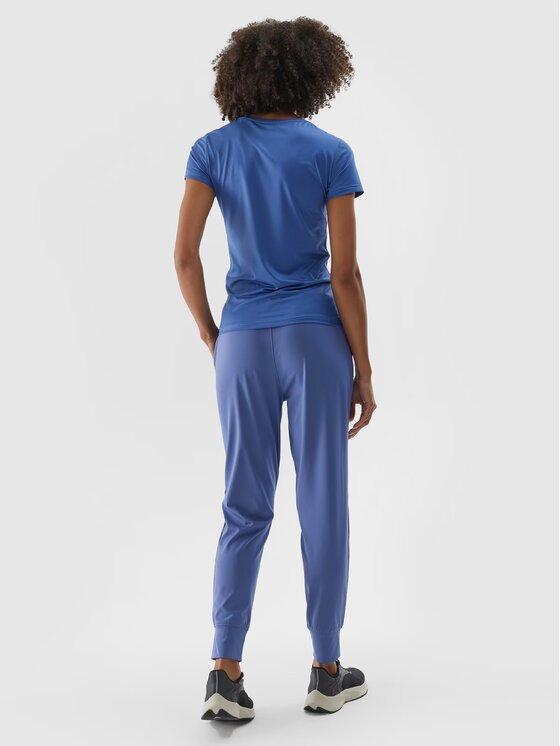 4F 4F Pantaloni da donna 4FWAW24TFTRF689-31S Blu Regular Fit