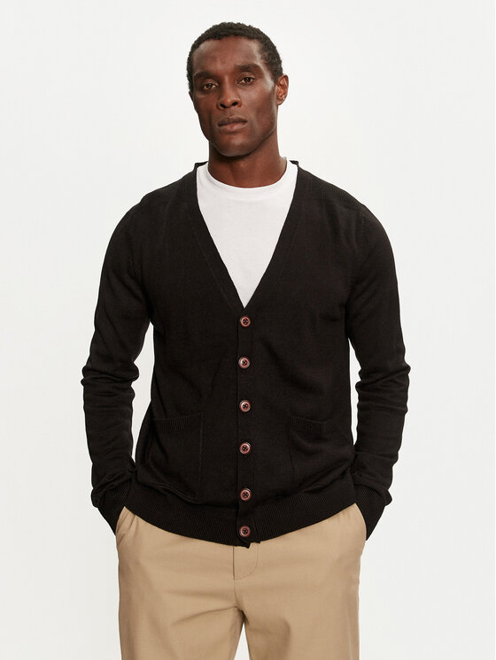 Cardigan Brave Soul Bărbați, Mărimea: XL, Negru, MK-162GHAZALI