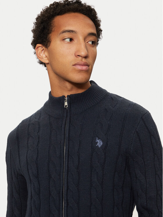U.S. Polo Assn. U.S. Polo Assn. Sweter MUP3791 Granatowy Regular Fit