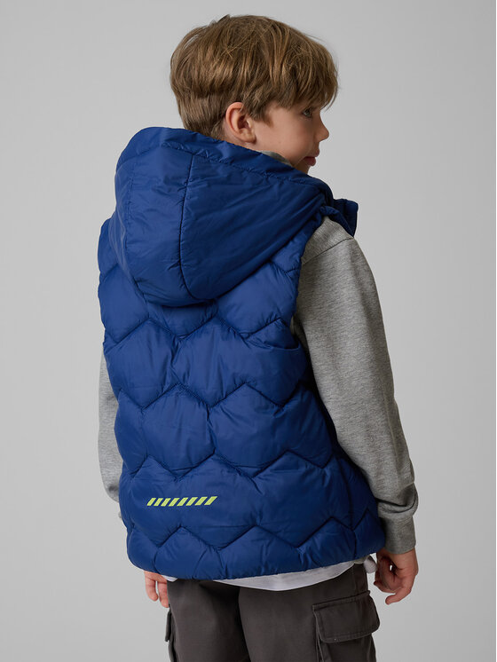 4F 4F Kamizelka OUTERWEAR Granatowy Regular Fit