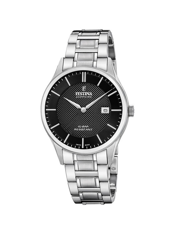 Festina Festina Zegarek F20067-6 Srebrny