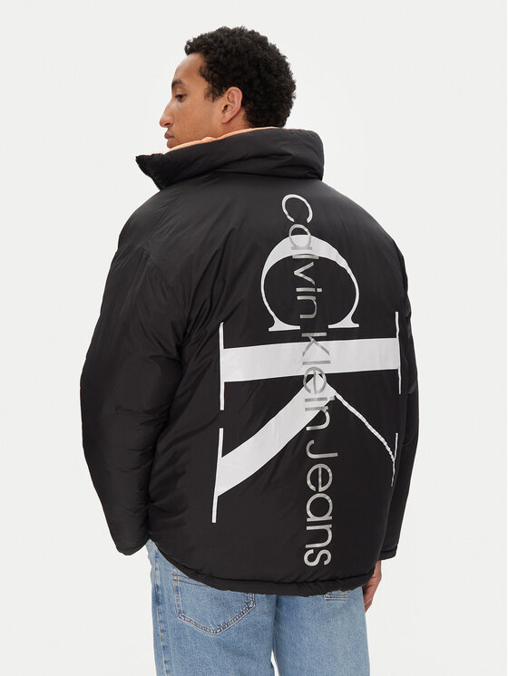Calvin Klein Jeans Calvin Klein Jeans Μπουφάν χειμωνιάτικο 90's J30J324438 Μαύρο Oversize