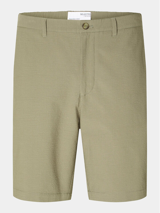 Selected Homme Kratke hlače iz tkanine Slhregular-Karl 16092367 Bež Regular Fit