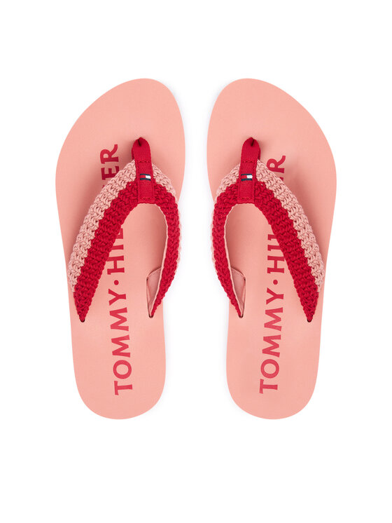 Tommy Hilfiger Tommy Hilfiger Σαγιονάρες CROCHET SUMMER SANDA FW0FW09417 Ροζ