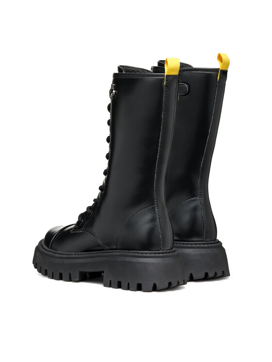 Geox Geox Schnürstiefeletten Maquinnens J46M6C 000CN C9999 Schwarz