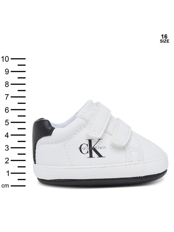 Calvin Klein Calvin Klein Laisvalaikio batai Low Cut Velcro Sneaker V0B9-83145-1582 Balta