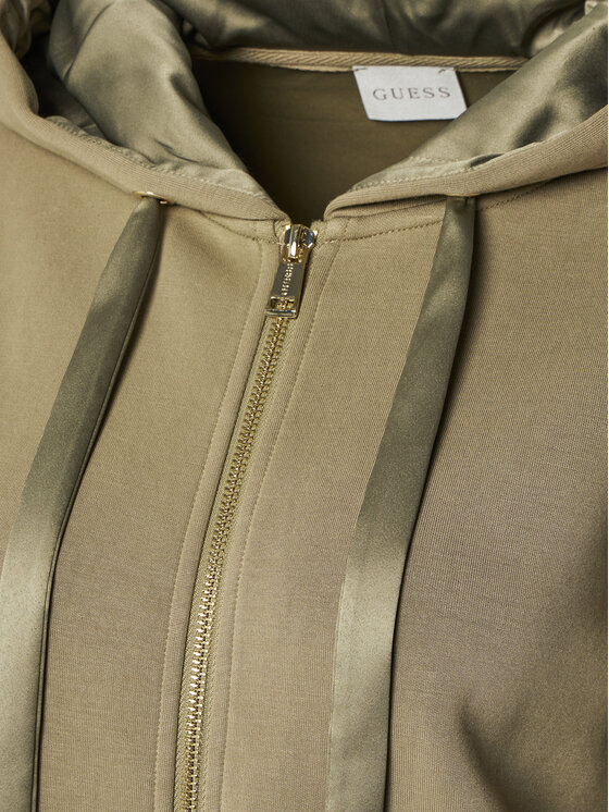 Guess Guess Majica dugih rukava W5RQ03 KBYE2 Zelena Regular Fit