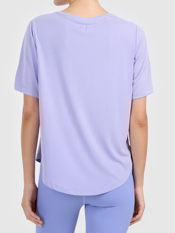 4F 4F T-Shirt 4FWAW26TFTSF2295-34S Niebieski Active Fit