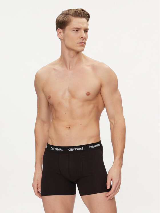 Only & Sons Only & Sons Набір з 3 пар боксерів Fitz 22023854 Чорний