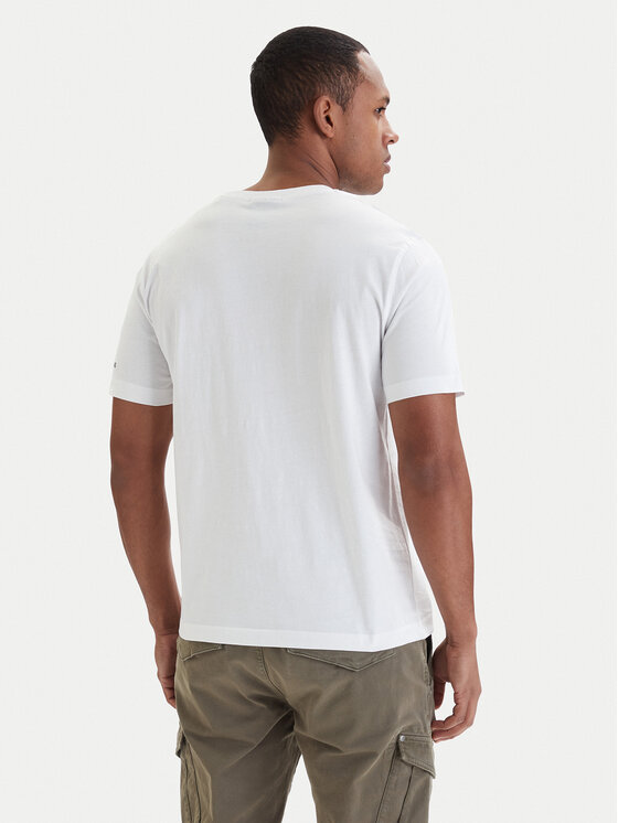 Aeronautica Militare Aeronautica Militare Tričko 261TS2540UJ00727 Biela Regular Fit