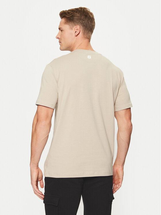 Guess Guess Tricou Z5RI12 J1314 Bej Regular Fit