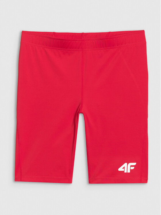 4F 4F Szorty sportowe NOS Czerwony Slim Fit