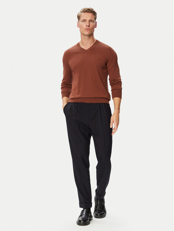 BOSS BOSS Pulover H-Melba-L 50571907 Rjava Regular Fit