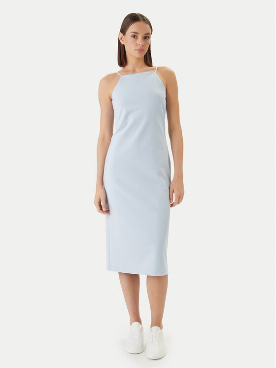 Calvin Klein Jeans Rochie de zi LV044F208G Albastru Slim Fit
