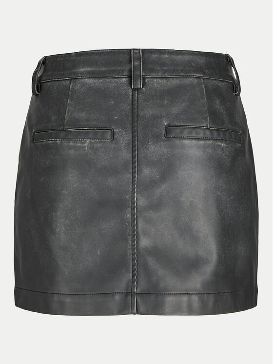 JJXX JJXX Fustă din imitație de piele Tora 12265729 Negru Regular Fit