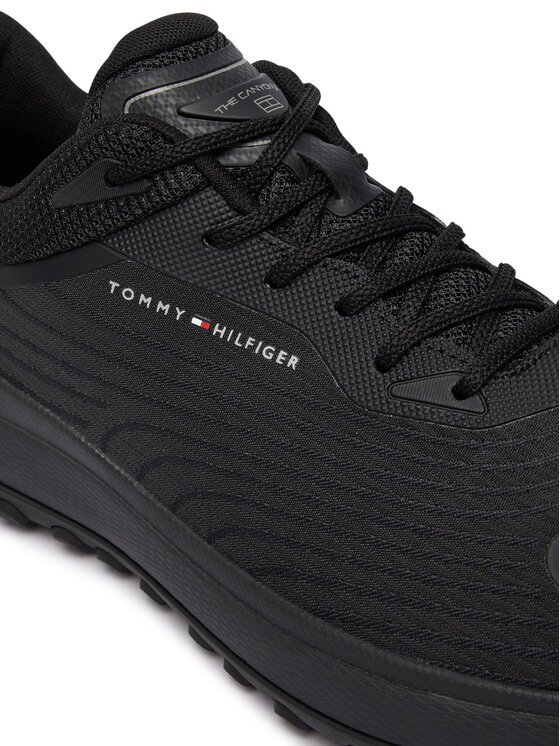 Tommy Hilfiger Tommy Hilfiger Laisvalaikio batai The Canyon X M Knit Runner FM0FM06067 Juoda