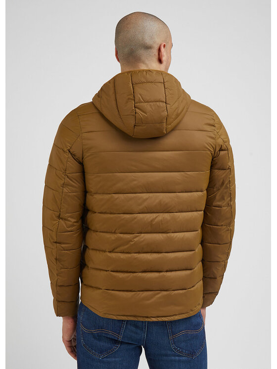 Lee Lee Kurtka przejściowa LIGHT PUFFER JACKET Brązowy Regular Fit