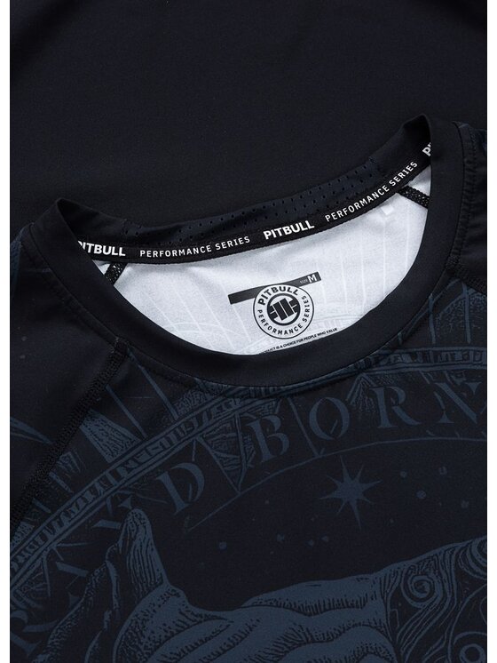 PITBULL PITBULL Koszulka techniczna PITBULL WORLD Czarny Regular Fit